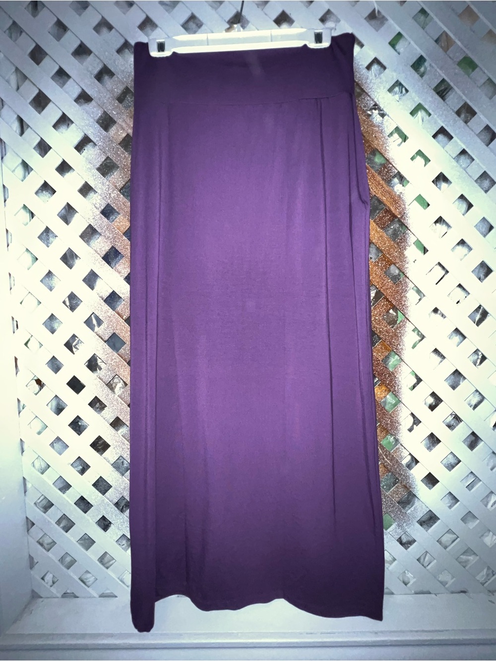 NWT Not Labeled Purple Women's Maxi Skirt - Classic Pull-On Style size XL